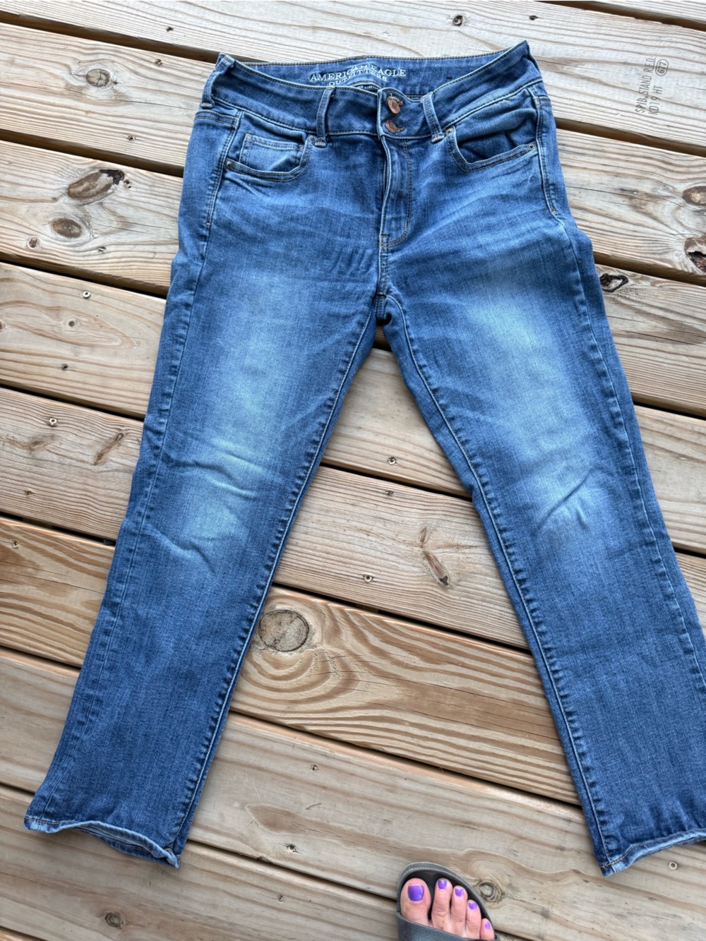 American Eagle Super Super Stretch Women’s Crop Jeans - Straight Fit